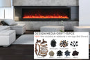 Amantii Panorama 88-inch Built-in Tall & Deep Indoor/Outdoor Linear Electric Fireplace Amantii