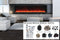 Amantii Panorama 88-inch Built-in Tall & Deep Indoor/Outdoor Linear Electric Fireplace Amantii