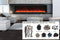 Amantii Panorama 88-inch Built-in Tall & Deep Indoor/Outdoor Linear Electric Fireplace Amantii