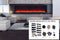 Amantii Panorama 88-inch Built-in Tall & Deep Indoor/Outdoor Linear Electric Fireplace Amantii
