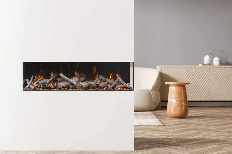Amantii Panorama Tru View 40-inch 3-Sided View Built In Indoor/Outdoor Electric Fireplace Amantii