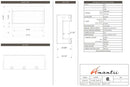 Amantii Panorama Tru View 40-inch 3-Sided View Built In Indoor/Outdoor Electric Fireplace Amantii