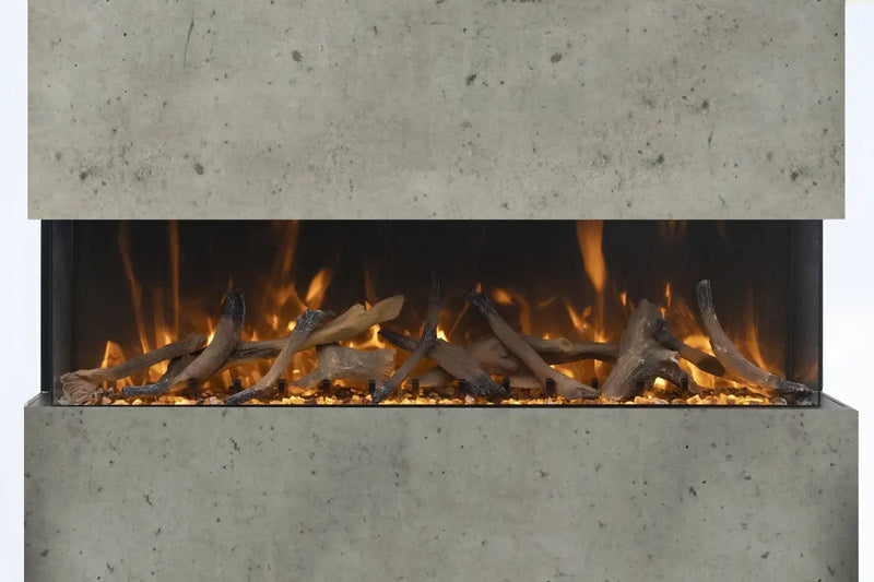 Amantii Panorama Tru View 50-inch 3-Sided View Built In Indoor/Outdoor Electric Fireplace Amantii