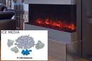 Amantii Panorama Tru View 50-inch 3-Sided View Built In Indoor/Outdoor Electric Fireplace Amantii