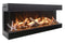 Amantii Panorama Tru View 60-inch 3-Sided View Built In Indoor/Outdoor Electric Fireplace Amantii