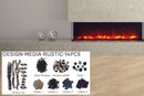 Amantii Panorama Tru View 60-inch 3-Sided View Built In Indoor/Outdoor Electric Fireplace Amantii