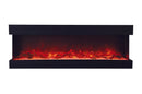 Amantii Panorama Tru View 72-inch 3-Sided View Built In Indoor/Outdoor Electric Fireplace Amantii