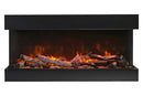 Amantii Panorama Tru View 72-inch 3-Sided View Built In Indoor/Outdoor Electric Fireplace Amantii