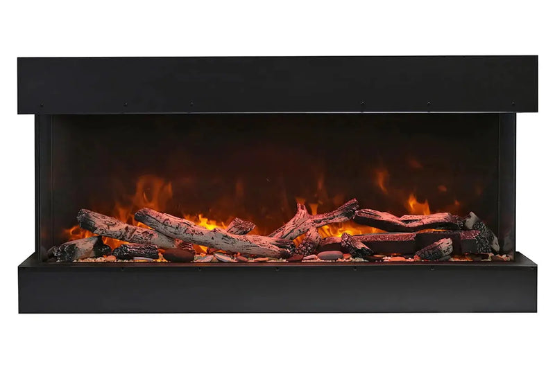 Amantii Panorama Tru View 72-inch 3-Sided View Built In Indoor/Outdoor Electric Fireplace Amantii