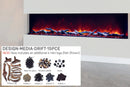Amantii Panorama Tru View 72-inch 3-Sided View Built In Indoor/Outdoor Electric Fireplace Amantii