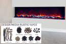 Amantii Panorama Tru View 72-inch 3-Sided View Built In Indoor/Outdoor Electric Fireplace Amantii