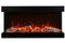 Amantii Panorama Tru View Extra Tall & Deep 40-inch 3-Sided Built In Indoor/Outdoor Electric Fireplace Amantii