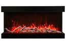 Amantii Panorama Tru View Extra Tall & Deep 40-inch 3-Sided Built In Indoor/Outdoor Electric Fireplace Amantii