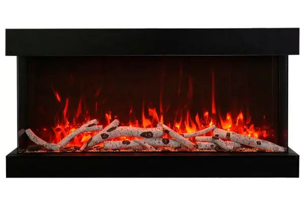 Amantii Panorama Tru View Extra Tall & Deep 40-inch 3-Sided Built In Indoor/Outdoor Electric Fireplace Amantii