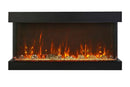 Amantii Panorama Tru View Extra Tall & Deep 40-inch 3-Sided Built In Indoor/Outdoor Electric Fireplace Amantii