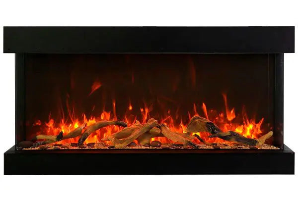 Amantii Panorama Tru View Extra Tall & Deep 50-inch 3-Sided Built In Indoor/Outdoor Electric Fireplace Amantii
