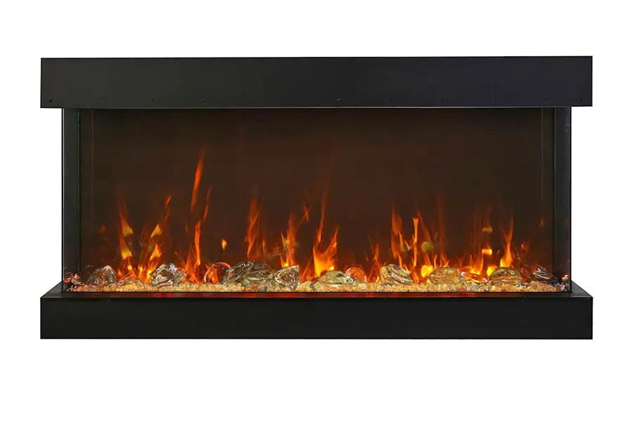 Amantii Panorama Tru View Extra Tall & Deep 50-inch 3-Sided Built In Indoor/Outdoor Electric Fireplace Amantii