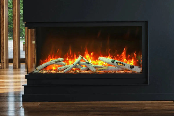 Amantii Panorama Tru View Slim 30-inch 3-Sided Built In Indoor/Outdoor Electric Fireplace Amantii