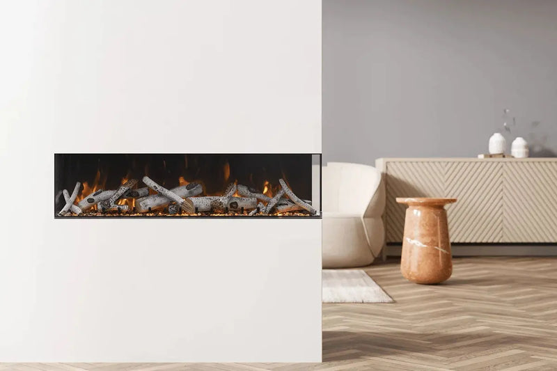 Amantii Panorama Tru View Slim 40-inch 3-Sided Built In Indoor/Outdoor Electric Fireplace Amantii