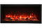 Amantii Symmetry 34'' Extra Tall & Deep Recessed Linear Indoor/Outdoor Electric Fireplace Amantii