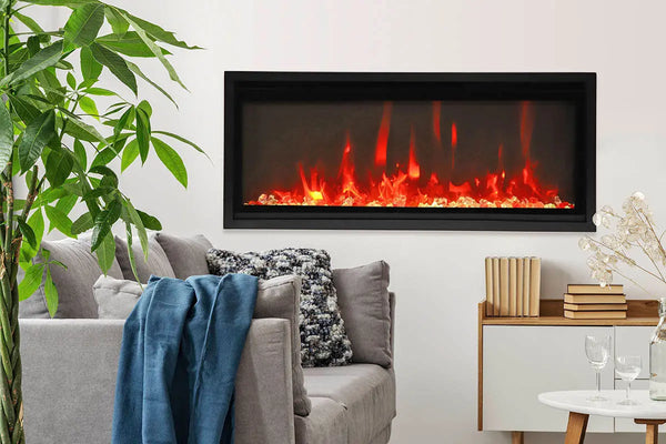 Amantii Symmetry 42'' Extra Slim Smart Wall Mount / Recessed Electric Fireplace Amantii