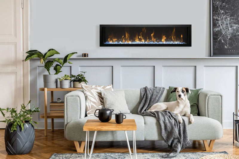 Amantii Symmetry 42'' Extra Slim Smart Wall Mount / Recessed Electric Fireplace Amantii