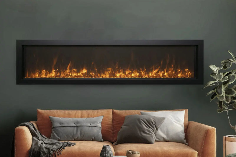 Amantii Symmetry 42'' Extra Slim Smart Wall Mount / Recessed Electric Fireplace Amantii