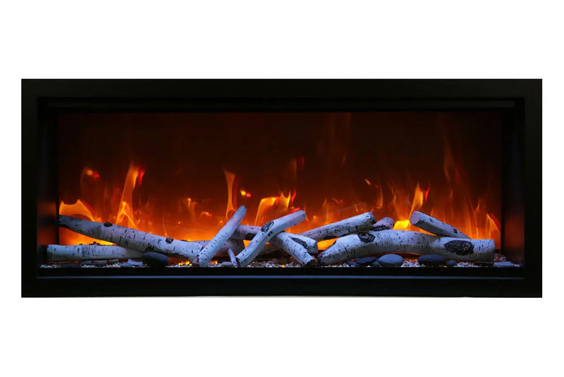 Amantii Symmetry 42'' Extra Tall & Deep Recessed Linear Indoor/Outdoor Electric Fireplace Amantii