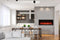 Amantii Symmetry 50'' Extra Tall & Deep Recessed Linear Indoor/Outdoor Electric Fireplace Amantii