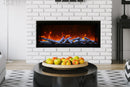 Amantii Symmetry 50'' Extra Tall & Deep Recessed Linear Indoor/Outdoor Electric Fireplace Amantii