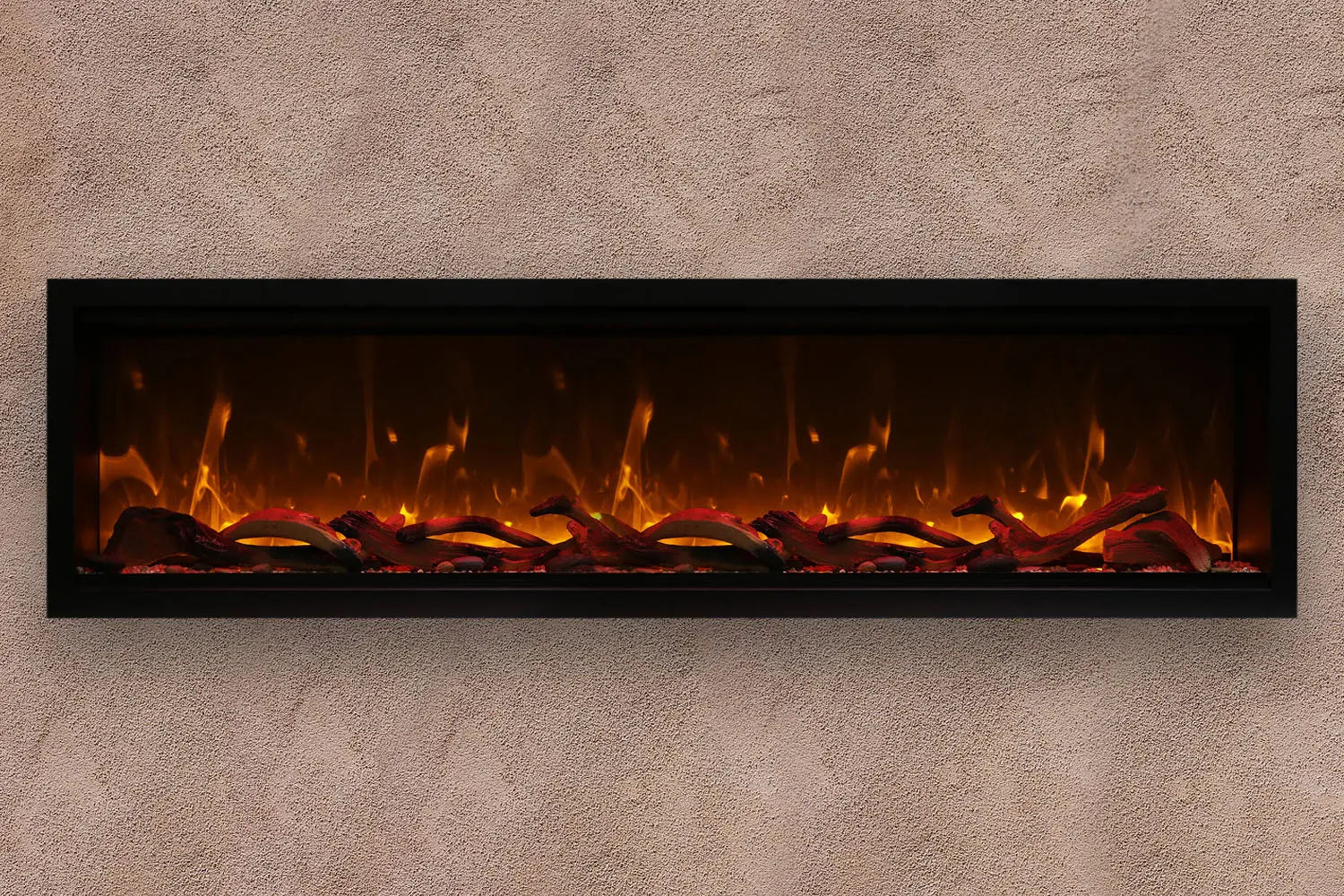Amantii Symmetry 74'' Extra Tall & Deep Recessed Linear Indoor/Outdoor Electric Fireplace Amantii