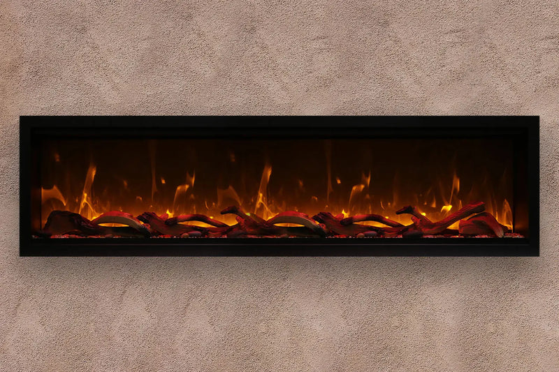 Amantii Symmetry 74'' Extra Tall & Deep Recessed Linear Indoor/Outdoor Electric Fireplace Amantii