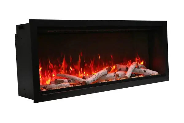 Amantii Symmetry 74'' Extra Tall & Deep Recessed Linear Indoor/Outdoor Electric Fireplace Amantii