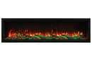 Amantii Symmetry 74'' Extra Tall & Deep Recessed Linear Indoor/Outdoor Electric Fireplace Amantii