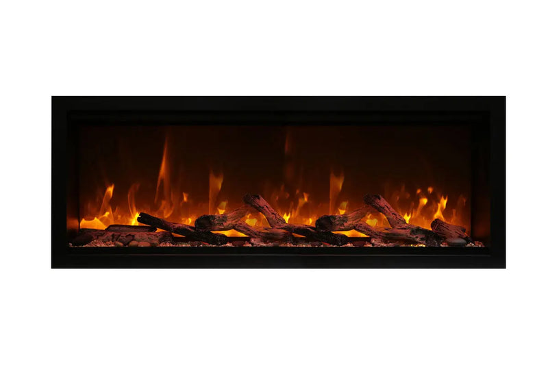 Amantii Symmetry 88'' Extra Tall & Deep Recessed Linear Indoor/Outdoor Electric Fireplace Amantii