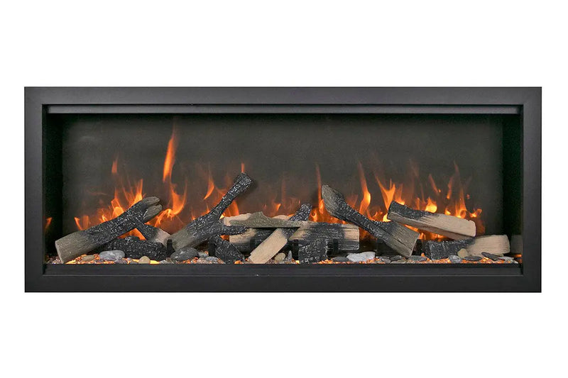 Amantii Symmetry Bespoke Extra Tall 100'' Smart Wall Mount / Recessed Electric Fireplace Amantii