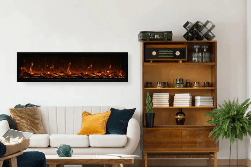 Amantii Symmetry Bespoke Extra Tall 88'' Smart Wall Mount / Recessed Electric Fireplace Amantii