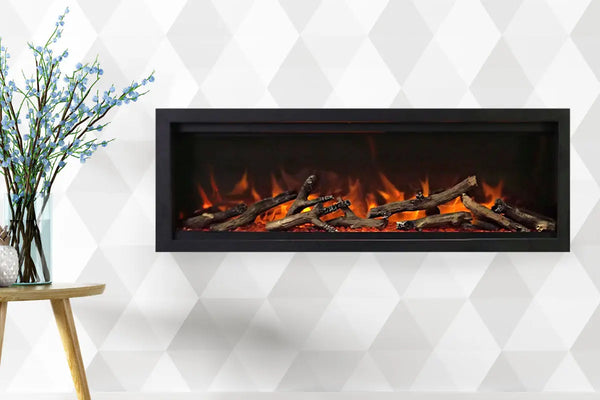 Amantii Symmetry Lumina 34'' Wall Mount / Recessed Smart Indoor/Outdoor Electric Fireplace Amantii