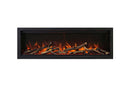 Amantii Symmetry Lumina 34'' Wall Mount / Recessed Smart Indoor/Outdoor Electric Fireplace Amantii