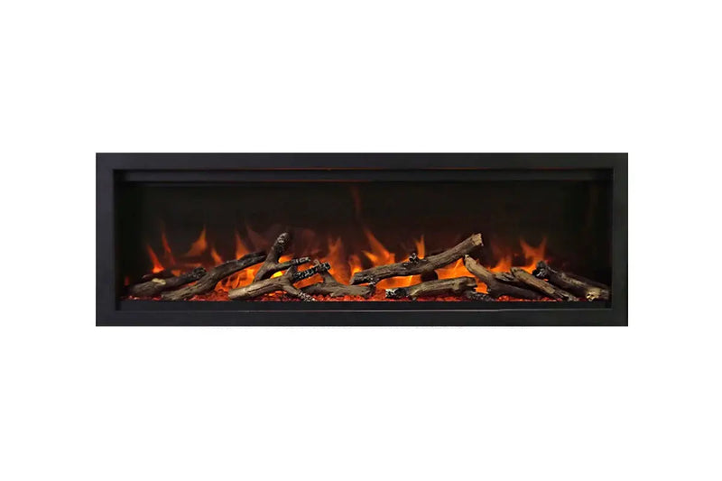 Amantii Symmetry Lumina 34'' Wall Mount / Recessed Smart Indoor/Outdoor Electric Fireplace Amantii