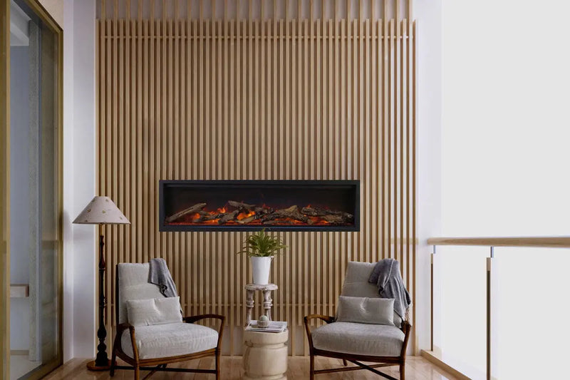 Amantii Symmetry Lumina 42'' Wall Mount / Recessed Smart Indoor/Outdoor Electric Fireplace Amantii