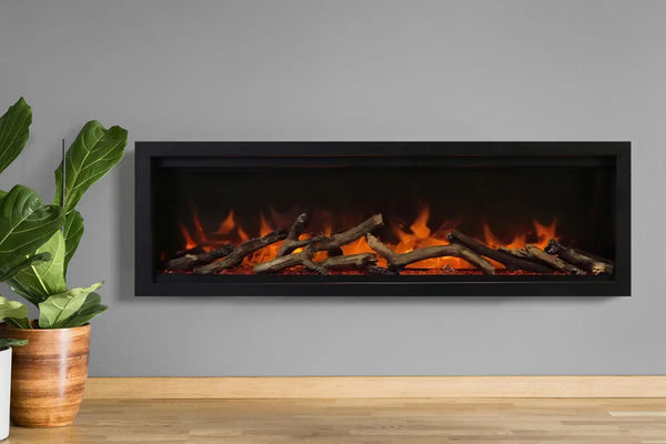 Amantii Symmetry Lumina 50'' Wall Mount / Recessed Smart Indoor/Outdoor Electric Fireplace Amantii