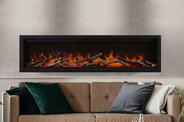 Amantii Symmetry Lumina 60'' Wall Mount / Recessed Smart Indoor/Outdoor Electric Fireplace Amantii