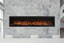 Amantii Symmetry Lumina 74'' Wall Mount / Recessed Smart Indoor/Outdoor Electric Fireplace Amantii