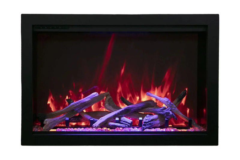 Amantii Traditional Bespoke 33-Inch Built-In Indoor/Outdoor Smart Electric Firebox Insert Amantii