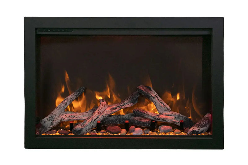 Amantii Traditional Bespoke 33-Inch Built-In Indoor/Outdoor Smart Electric Firebox Insert Amantii