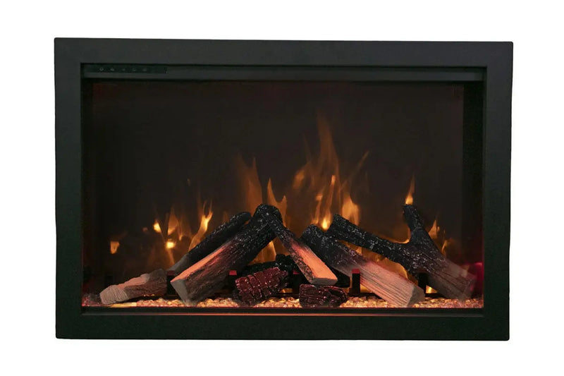 Amantii Traditional Bespoke 33-Inch Built-In Indoor/Outdoor Smart Electric Firebox Insert Amantii