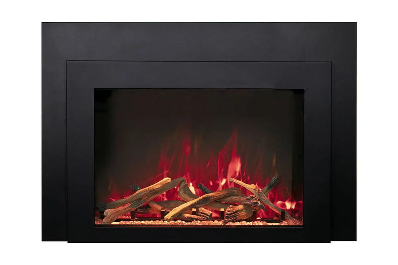Amantii Traditional Bespoke 33-Inch Built-In Indoor/Outdoor Smart Electric Firebox Insert Amantii
