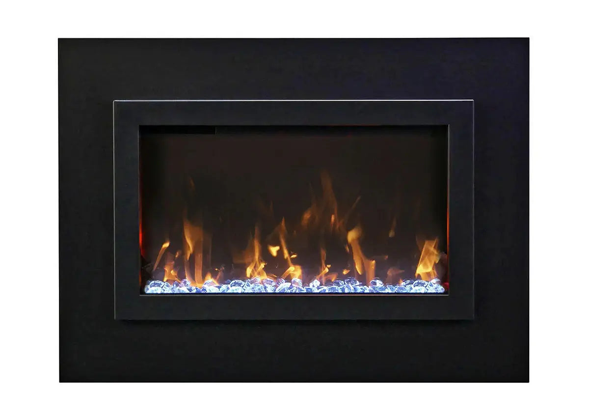 Amantii Traditional Bespoke 33-Inch Built-In Indoor/Outdoor Smart Electric Firebox Insert Amantii