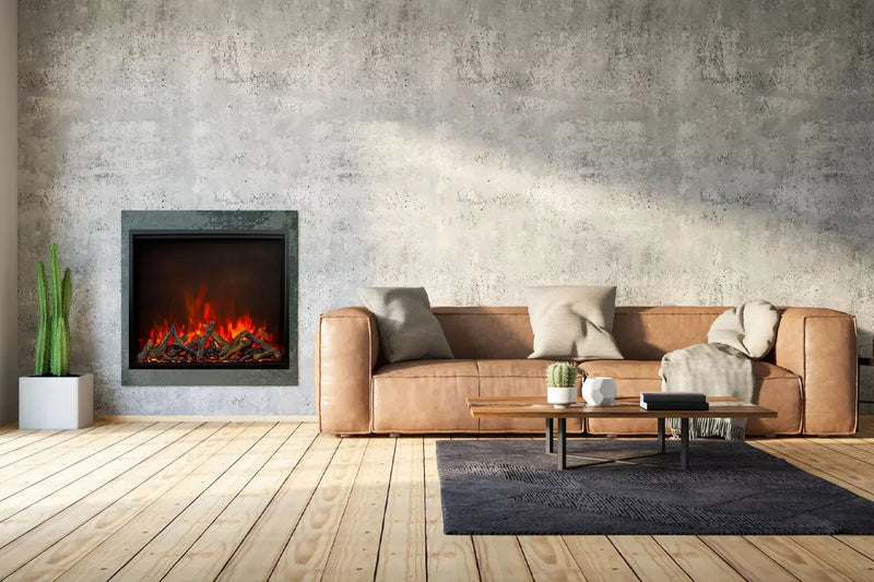 Amantii Traditional Bespoke 48-Inch Built-In Indoor/Outdoor Smart Electric Firebox Insert Amantii